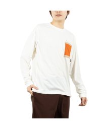 MAC HOUSE(men)(マックハウス（メンズ）)/LOGOS PARK ロゴス パーク ポケット付きロングスリーブTシャツ 2433－9358/ホワイト