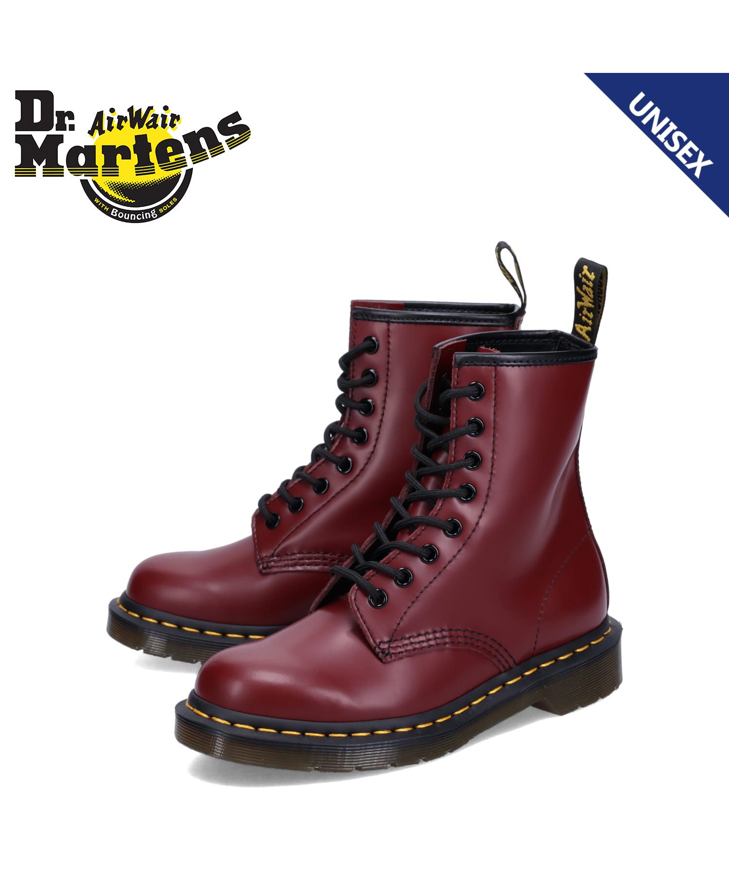 ドクターマーチン 8ホール チェリーレッド Dr.Martens 1460 SR - ブーツ