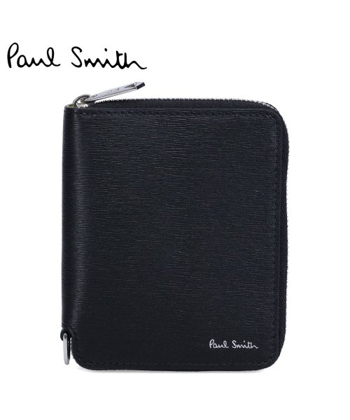 ポールスミス Paul Smith 財布 二つ折り財布 メンズ 本革 ラウンドファスナー WALLET ZIP BFOLD ブラック 黒 M1A－6702－KS ポールスミス Paul Smith WALLET ZIP BFOLD