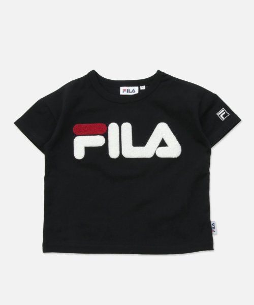FILA(フィラ)/〈フィラ〉ビッグシルエット半袖Tシャツ/ブラック