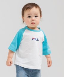 FILA(フィラ)/〈フィラ〉ビッグシルエット半袖Tシャツ/ホワイト×ブルー