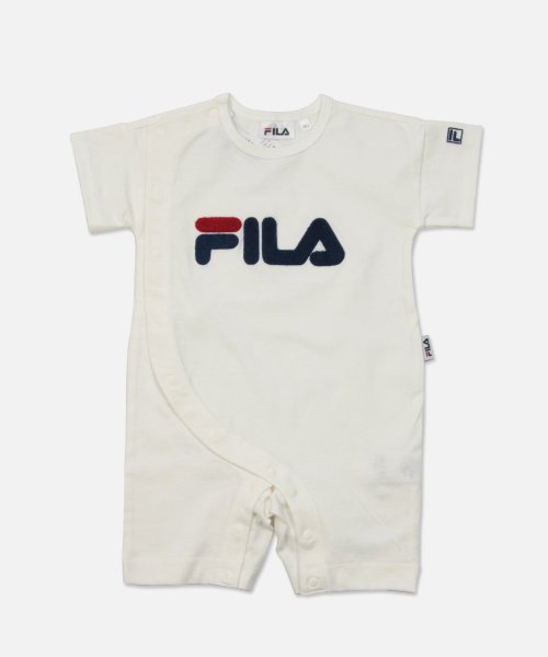 FILA(フィラ)/〈フィラ〉前開き半袖カバーオール/ホワイト