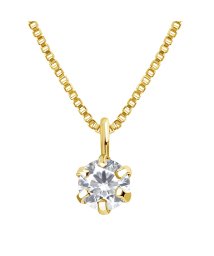 LARA Christie/ララクリスティー ネックレス レディース  天然ダイヤモンド 0.1ct Dカラー SIクラス PT900 k18 ゴールド 18金 鑑別書付 プラチナムコレク/505293929