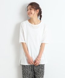 SHOO・LA・RUE(シューラルー)/【2点セット】上品なシアー感でヘルシーコーデに◎ Tシャツ＆タンクトップ/ホワイト（002）