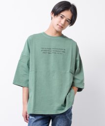 RAT EFFECT(ラット エフェクト)/FLOWERピグメントスーパービッグTシャツ/ダークグリーン