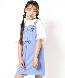 ZIDDY(ジディー)/ヒョウ柄ジャンパースカート(130~160cm)/ブルー