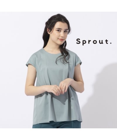 【Sprout.】ショルダータック　プルオーバーTシャツ