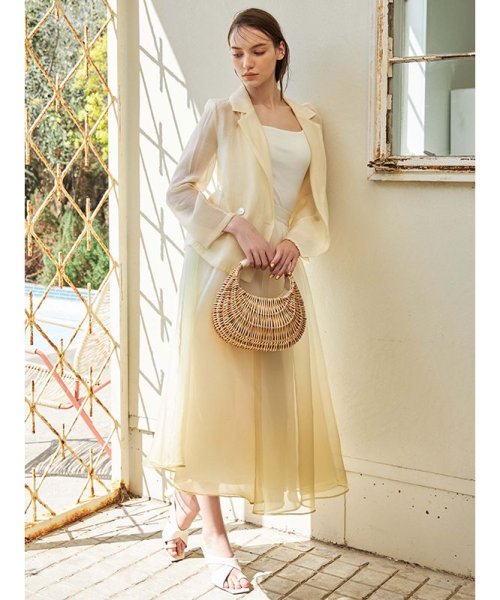 セール】グラデーションボリュームギャザースカート(505295491  