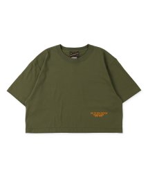 ゴートゥーハリウッド(ゴートゥーハリウッド)/天竺 コマーシャル ショート Tシャツ/カーキ