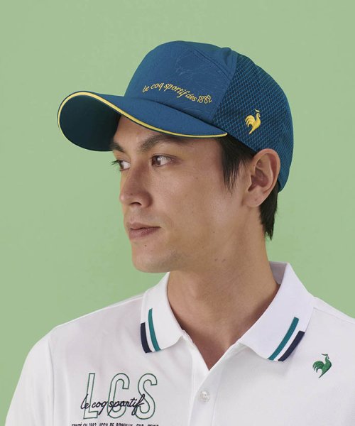 le coq sportif GOLF (ルコックスポルティフ（ゴルフ）)/シーズンモチーフクーリングキャップ (クーリング ベルオアシス(額に触れる部分)/グリーン