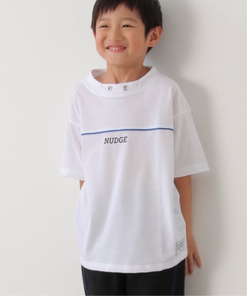 ikka kids(イッカ　キッズ)/ルーイカラー胸パイピングTシャツ（120〜160cm）/オフホワイト
