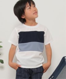 ikka kids/【接触冷感／吸水速乾】横切り替えTシャツ（120〜160cm）【親子おそろい】/505197132