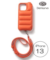 Demiu(Demiu)/【Demiu / デミュ】BALLON iPhone13 アイフォンケース 本革 リアルレザー ストラップ付/オレンジ