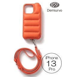 Demiu(Demiu)/【Demiu / デミュ】BALLON iPhone13Pro iPhoneケース アイフォンケース 本革 リアルレザー ストラップ付/オレンジ