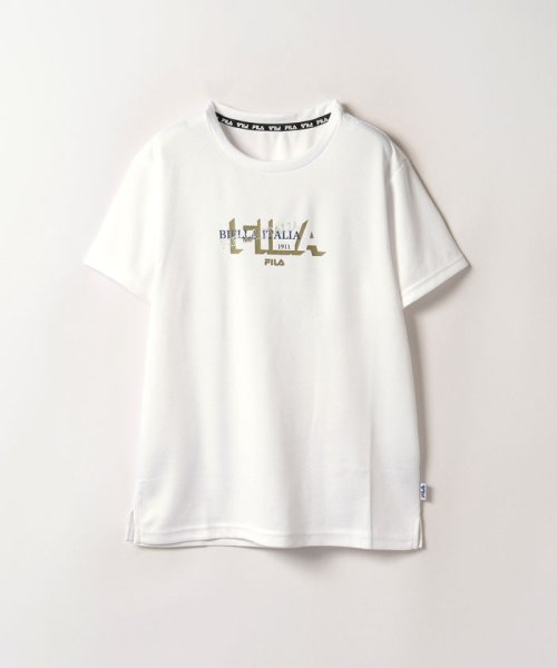 FILA(フィラ)/【ラン】保湿冷感 グラフィック Tシャツ レディース/ホワイト