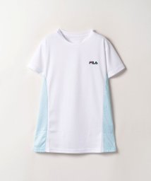 FILA(フィラ)/【ラン】ドライ 切替Tシャツ レディース/ホワイト