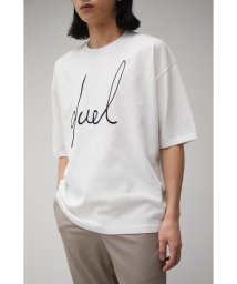 AZUL by moussy(アズールバイマウジー)/DUEL EMBROIDERY KNIT TOPS/WHT