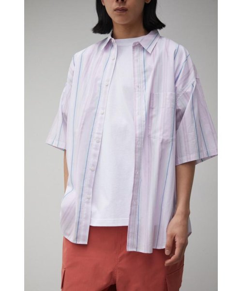 AZUL by moussy(アズールバイマウジー)/WIDE RELAX HALF SLEEVE SHIRT/柄PNK5