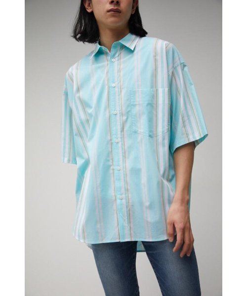 AZUL by moussy(アズールバイマウジー)/WIDE RELAX HALF SLEEVE SHIRT/柄GRN5