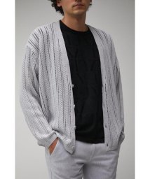 AZUL by moussy/OPENWORK KNIT CARDIGAN/505297003