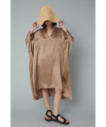 HeRIN.CYE(ヘリンドットサイ)/Satin poncho OP/BEG