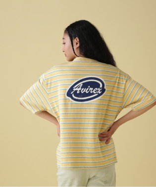AVIREX/BACK PRINT BORDER TOPS/ バックプリントボーダートップス/Tシャツ/505297139