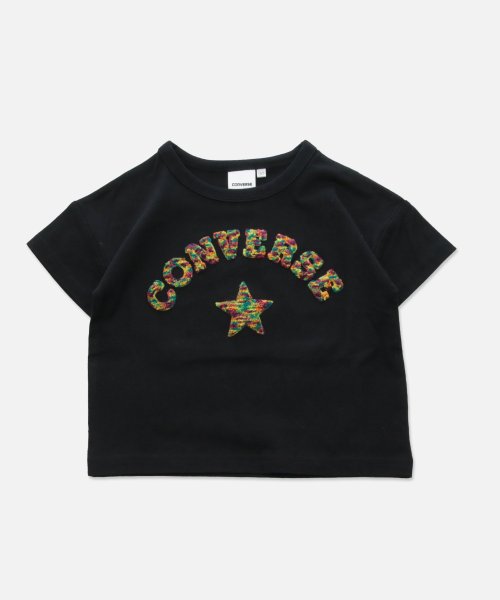 CONVERSE(CONVERSE)/〈コンバース〉半袖Tシャツ/ブラック刺繍