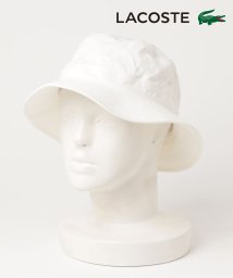 LACOSTE(ラコステ)/【LACOSTE / ラコステ】コットンツイルワンポイントロゴバケットハット L3981/ホワイト