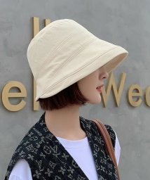 SEU/折りたためるサマーハット つば広 小顔 紫外線対策 バケットハット 帽子 おしゃれ 韓国ファッション/505297918