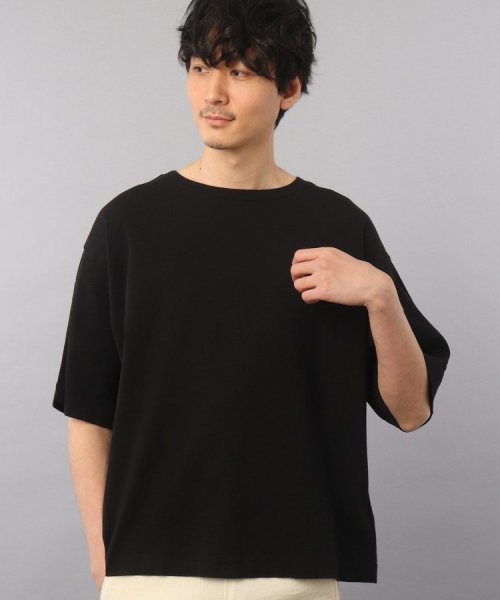 TAKEO KIKUCHI(タケオキクチ)/【ビワコットン】 ビッグTシャツ/ブラック（019）