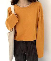 Dewlily(デューリリー)/オーバーサイズロングTシャツ レディース 10代 20代 30代 韓国ファッション/オレンジ