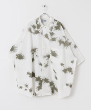 URBAN RESEARCH Sonny Label/ARMY TWILL　PrintCottonPlainBig Shirts/505300274