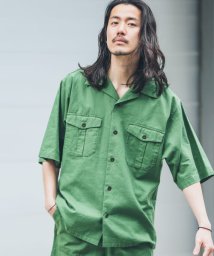 URBAN RESEARCH Sonny Label(アーバンリサーチサニーレーベル)/【セットアップ対応商品】ARMY TWILL　Cotton/Linen Utility Shirts/KHAKI