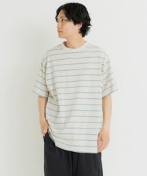 EKAL/ネイチャーボーダーショートスリーブTシャツ/505300332