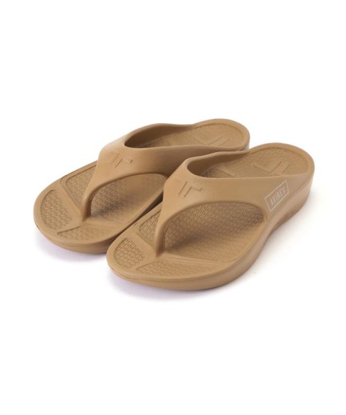 AVIREX(AVIREX)/『レディースサイズ』テリック フリップフロップ リカバリー サンダル / TELIC FLIPFLOP SANDAL/ベージュ