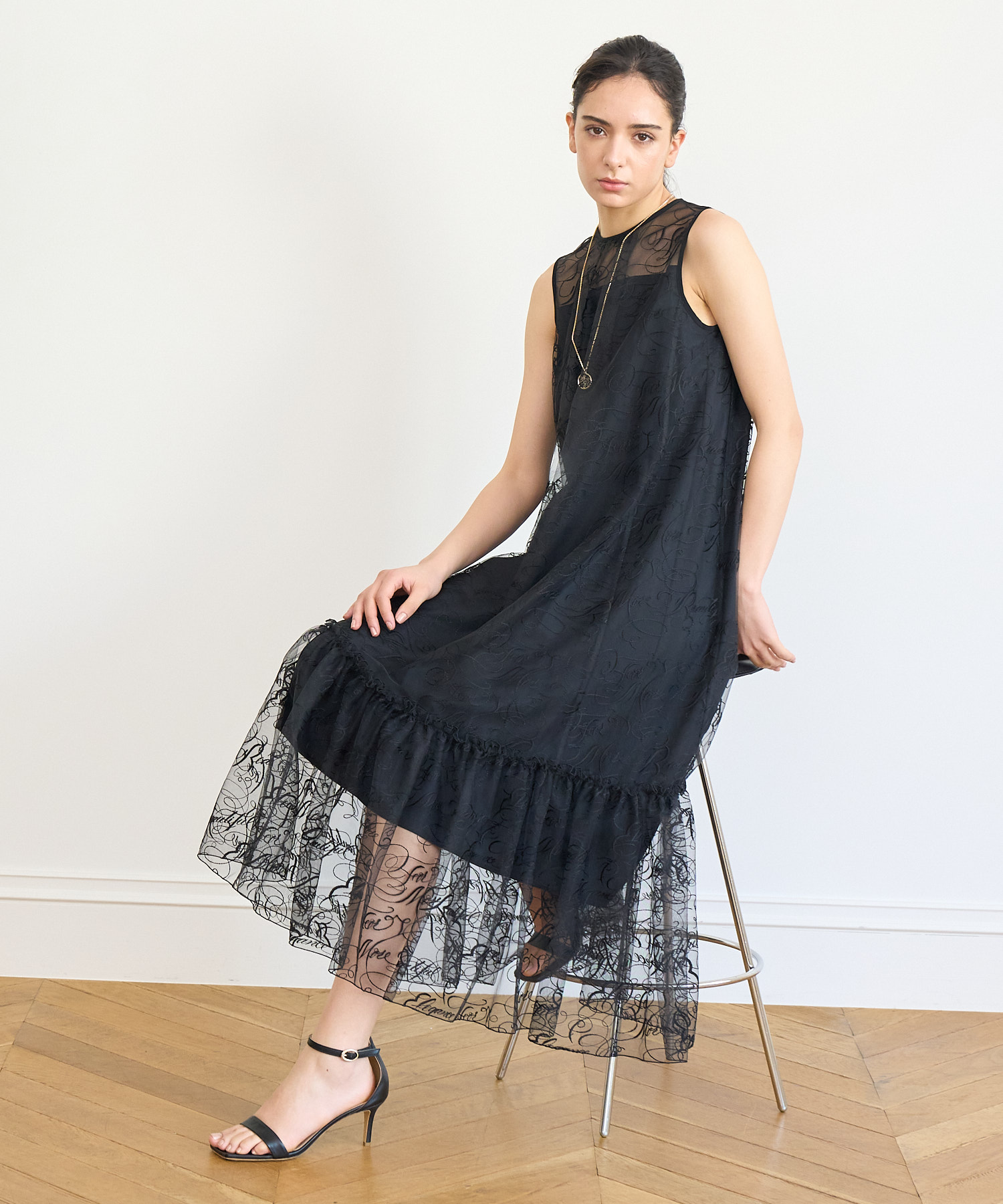 カリグラフィーチュールギャザー ワンピース(505300789) | アナイ