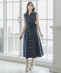 JULIA BOUTIQUE/形が選べるストライプ柄シャツワンピース/23071/505301293