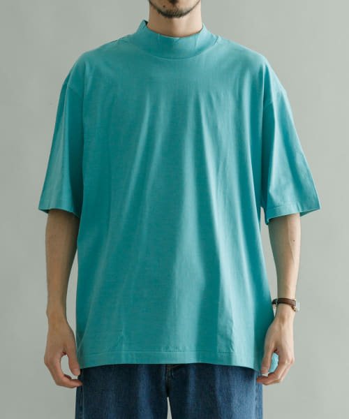 URBAN RESEARCH(アーバンリサーチ)/『WEB限定/別注』久米繊維×URBAN RESEARCH　モックネックショートスリーブ Tシャツ/TEAL