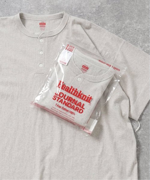 JOURNAL STANDARD(ジャーナルスタンダード)/Healthknit × JOURNAL STANDARD / 別注 ヘンリーネックTシャツ/グレーA