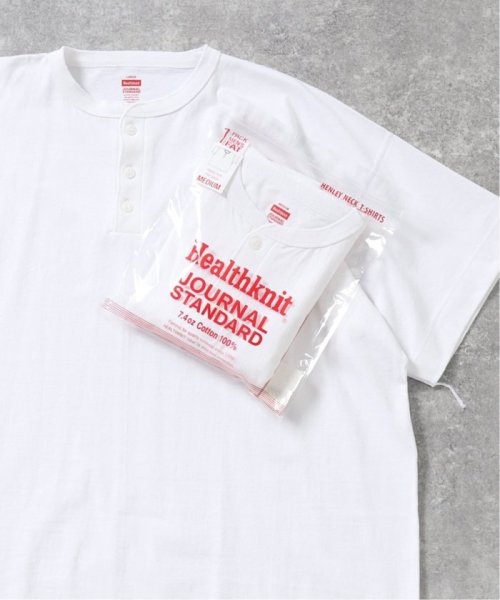 JOURNAL STANDARD(ジャーナルスタンダード)/Healthknit × JOURNAL STANDARD / 別注 ヘンリーネックTシャツ/ホワイト