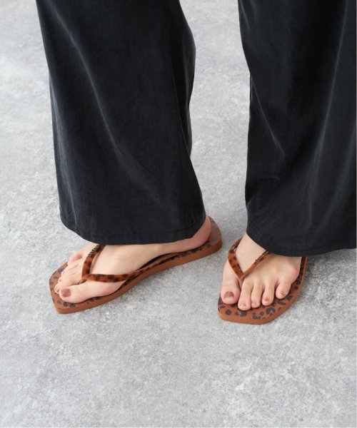 Plage(プラージュ)/【Havaianas/ハワイアナス】 SLIM SQUARE VELVET サンダル/ブラウンD