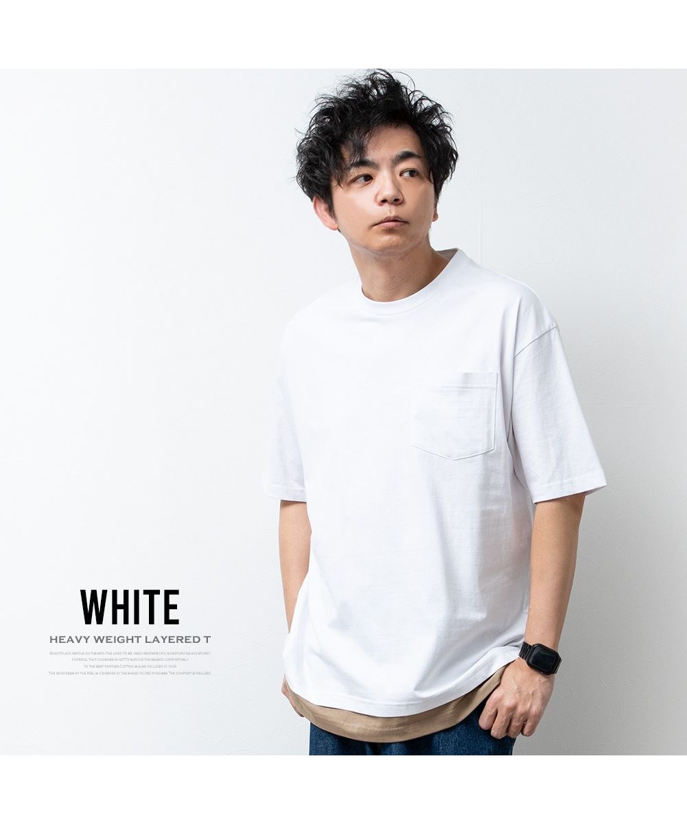 UNION ユニオン Tシャツ サイズ:L ブランドロゴ クルーネック 半袖 Tシャツ ホワイト 白 トップス カットソー コットン 【メンズ】