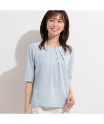 LOBJIE/タックデザイン鹿の子Tシャツ/505303059