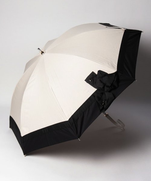 LANVIN en Bleu(umbrella)(ランバンオンブルー（傘）)/晴雨兼用日傘　ビジューリボン/ベージュ