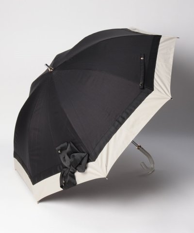日傘 晴雨兼用 ショート傘 ビジューリボン 遮熱 遮光 UV 紫外線対策