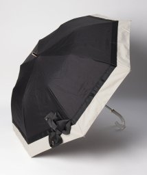 LANVIN en Bleu(umbrella)(ランバンオンブルー（傘）)/晴雨兼用折りたたみ日傘　ビジューリボン/ブラック