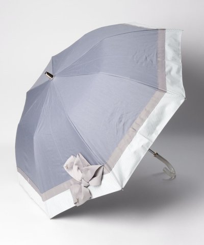 日傘 晴雨兼用 折傘 楽々開閉 ビジューリボン 遮熱 遮光 UV 紫外線対策