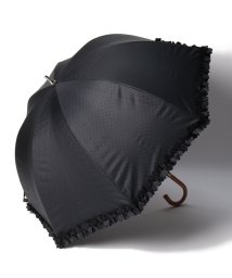LANVIN en Bleu(umbrella)(ランバンオンブルー（傘）)/晴雨兼用日傘　ドビーフリル/ブラック