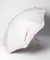 LANVIN en Bleu(umbrella)(ランバンオンブルー（傘）)/晴雨兼用日傘　オーガンジーフリル/キャメル