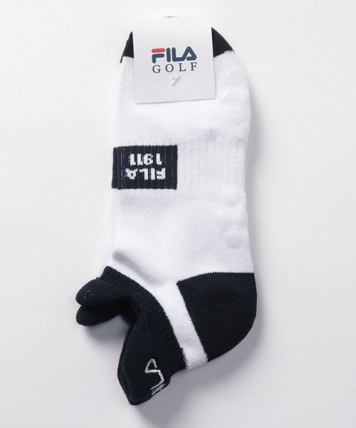 FILA GOLF(フィラゴルフ（レディース）)/【ゴルフ】厚手ショートソックス レディース/ホワイト